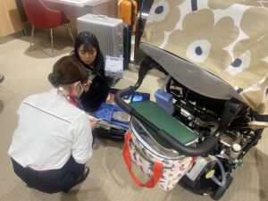 機内持ち込み物品の確認